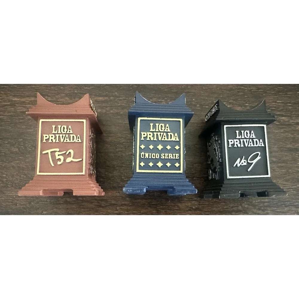 Drew Estate Liga Privada Cigar Rests Ashtrays Set of 3 T52 No. 9 Unico Serie NEW